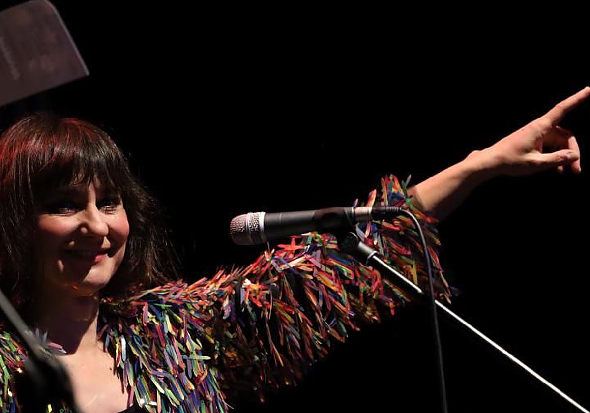 Eva Amaral, durante un concierto