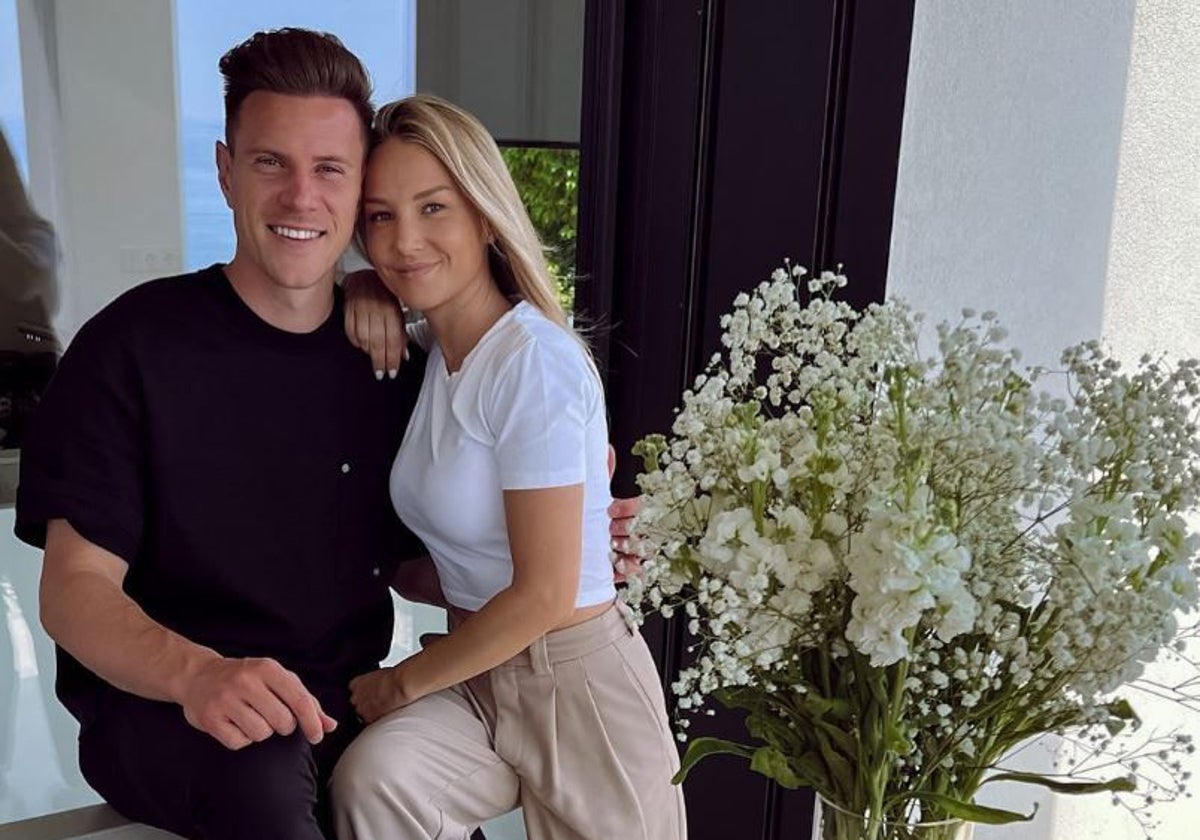 Ter Stegen y su mujer Daniela Jehle