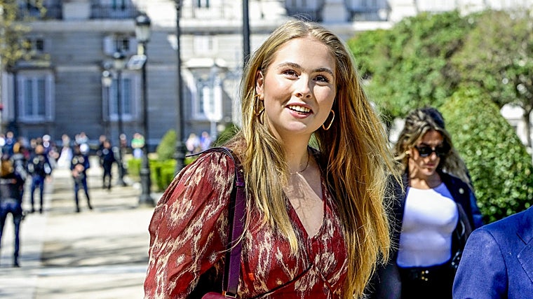 La Princesa escogió un look muy primaveral