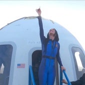 Katy Perry canta 'What a wonderful world' durante su viaje al espacio con Blue Origin