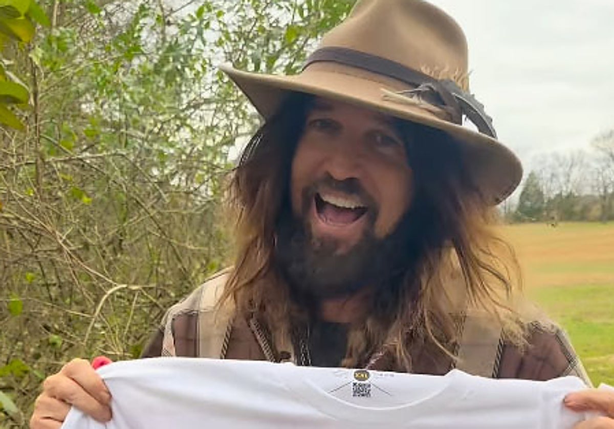 Billy Ray Cyrus, en una imagen de sus redes sociales.