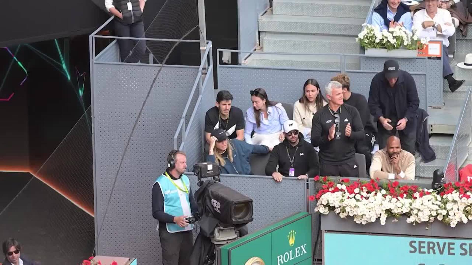 Paula Badosa no se pierde el partido de su novio, Stéfanos Tsitsipás, en Mutua Madrid Open