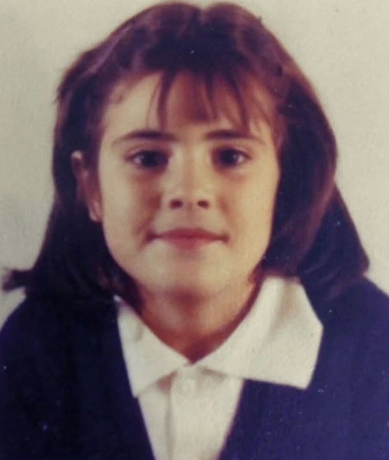 Isabel Rábago, de niña