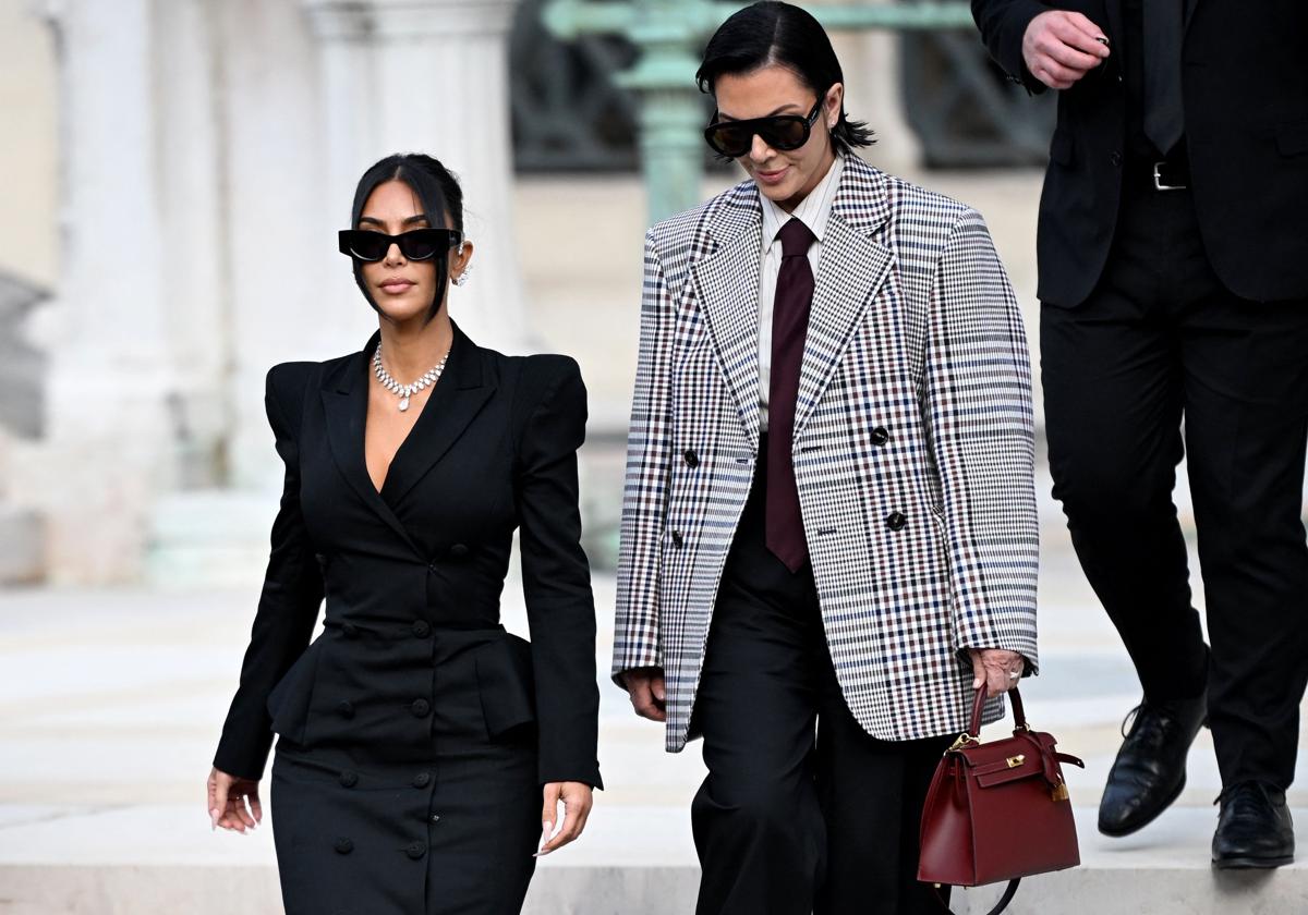 Kim Kardashian upon leaving the trial.