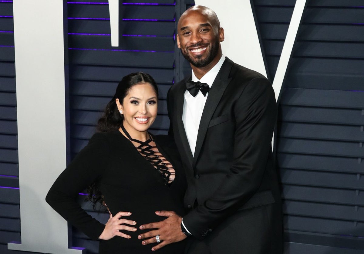 Vanessa y Kobe Bryant, en una foto de archivo de 2019