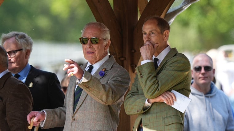 Carlos y Eduardo en el Royal Windsor Horse Show