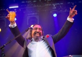 Diego El Cigala, durante un concierto