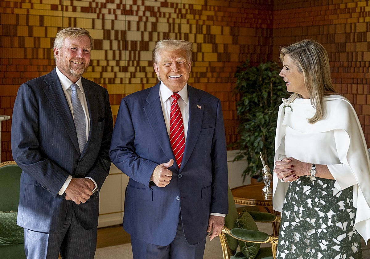 El comentado gesto de Máxima de los Países Bajos riéndose de Trump