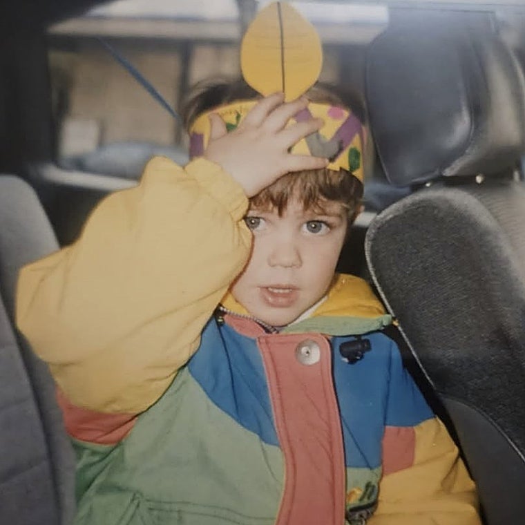 Gonzalo Ramos, de niño