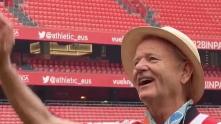 Bill Murray, tras su paso por Bilbao: «Acepto una donación de sangre de un vasco»