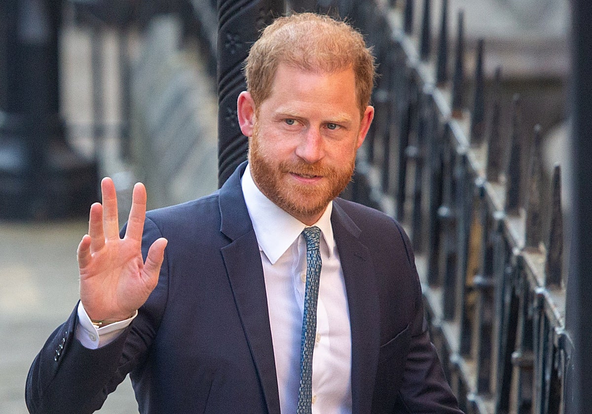 El Príncipe Harry, en su última visita al Reino Unido.