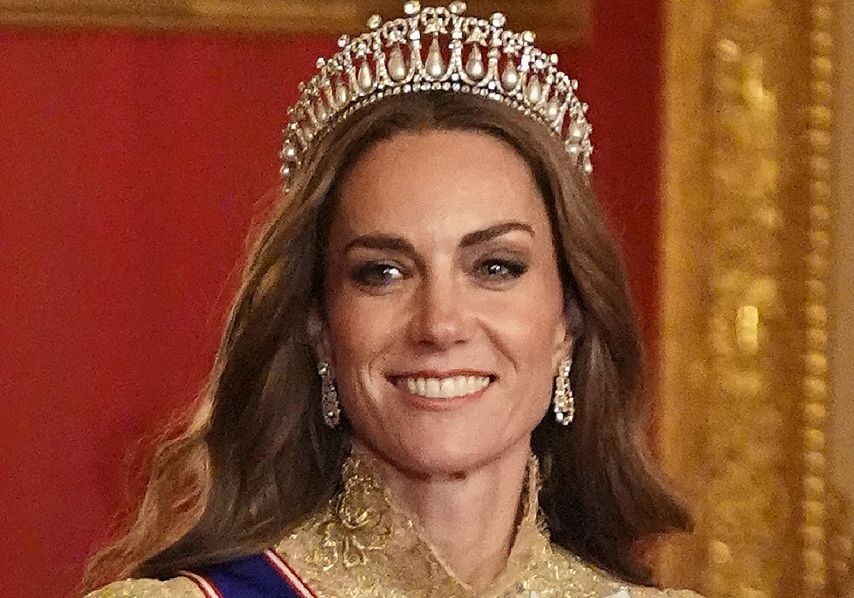 Kate Middleton, con la tiara favorita de Diana de Gales.
