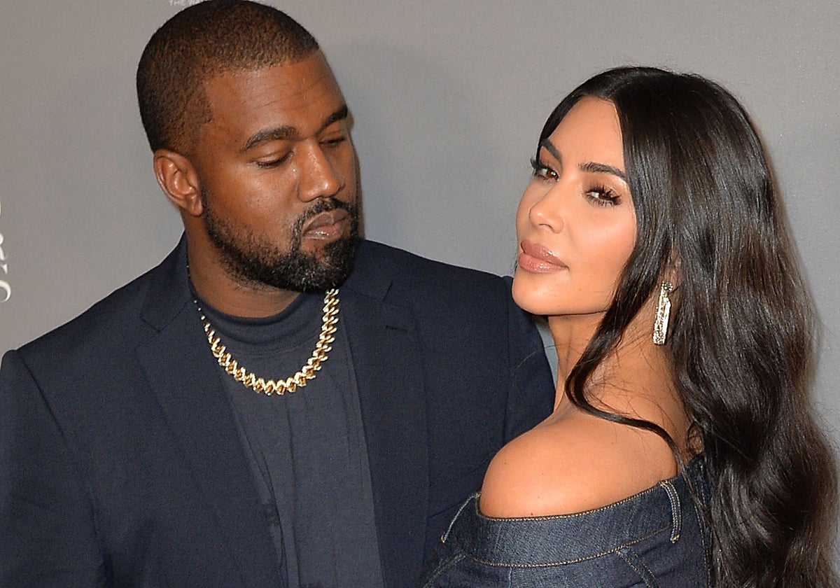 Kanye West y Kim Kardashian, en una imagen de 2019.