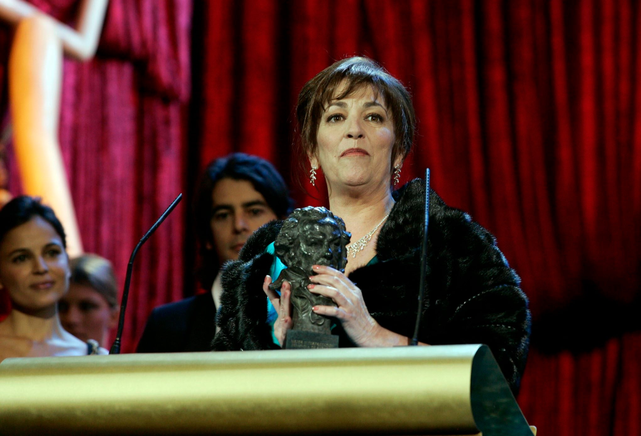 Carmen Maura tras recibir el premio Goya en 2007