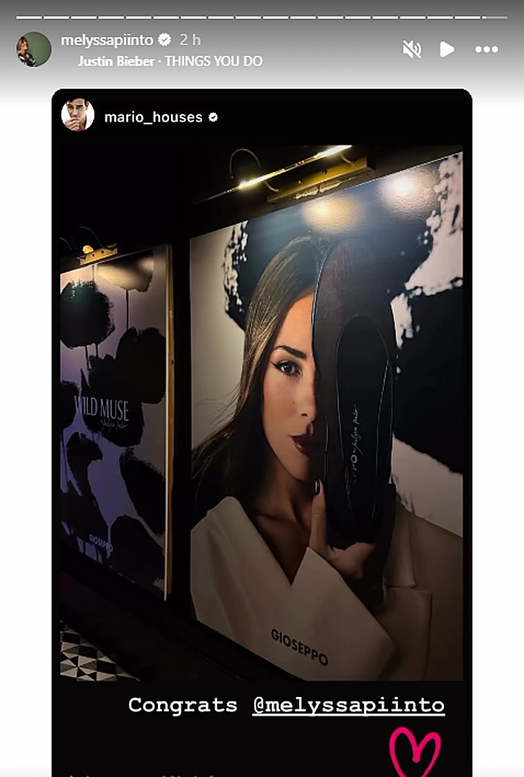 Melyssa ha recompartido el mensaje de Mario