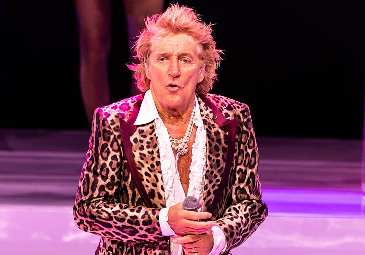 Rod Stewart, en un concierto de este verano.