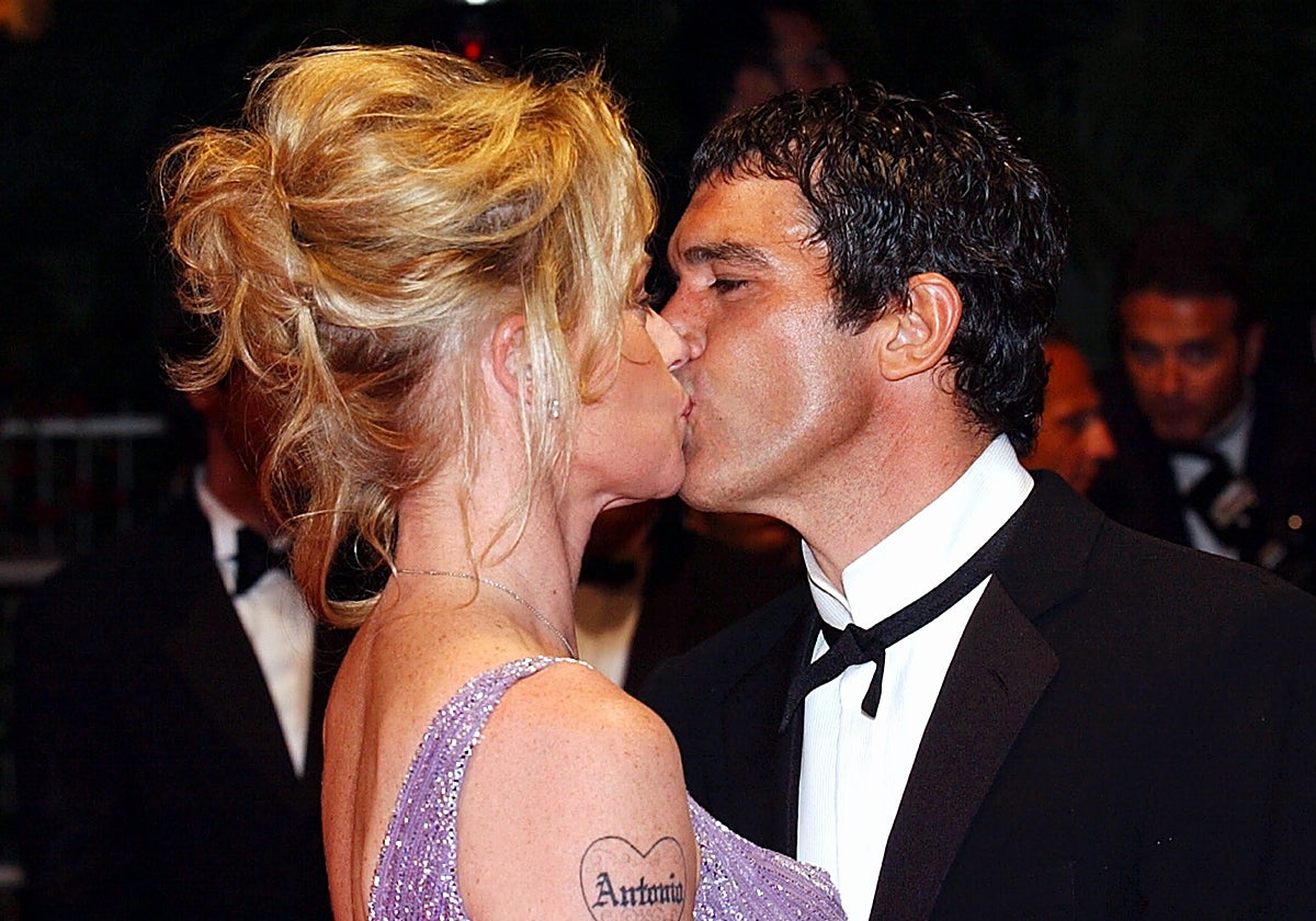 Melanie Griffith y Antonio Banderas, en una imagen de archivo.