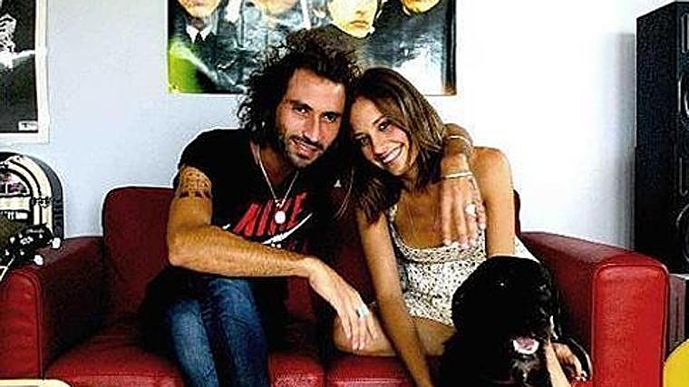 Michelle Jenner junto a Leiva, su pareja durante más de dos años