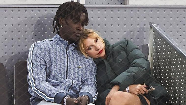 Nawja Nimri y su novio José Mendes Vieira en el Mutua Madrid Open