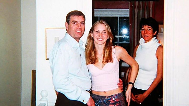 Andrés, Virginia Giuffre y Ghislane Maxwell