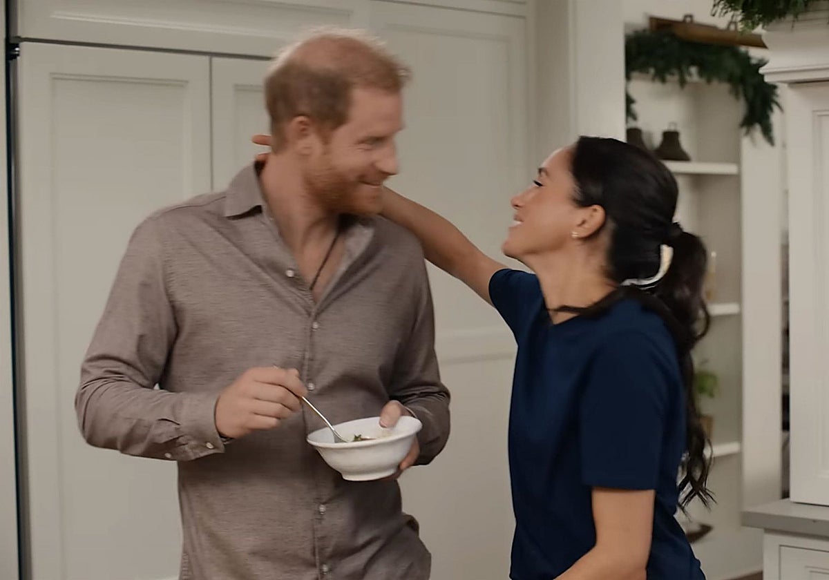 El Príncipe Harry y su mujer, Meghan Markle