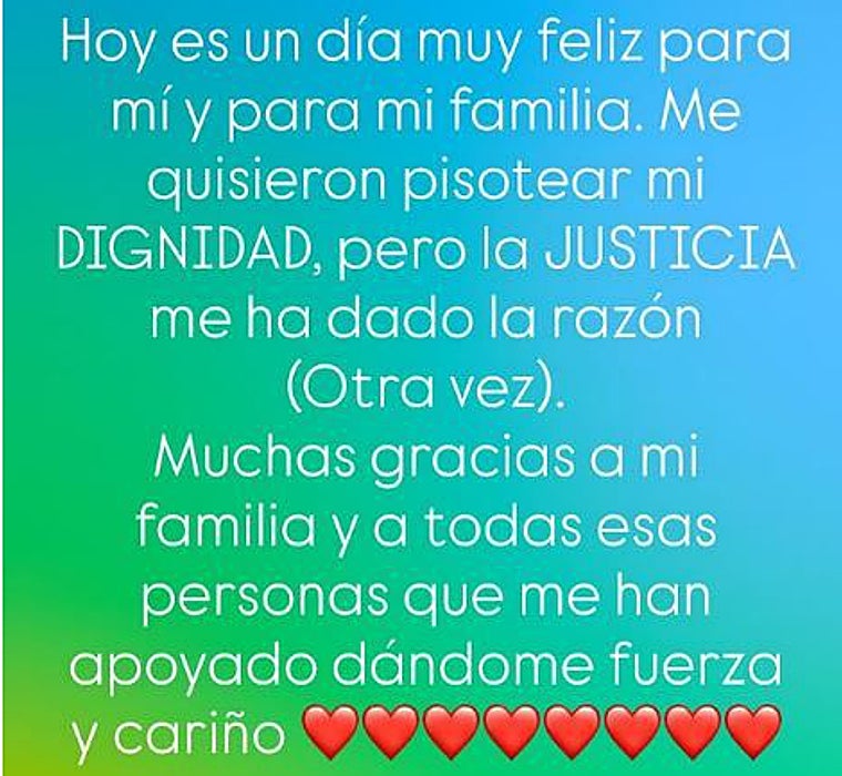 Belén Esteban estalla de alegría tras su victoria judicial contra Toño Sanchís: «Me quisieron pisotear»