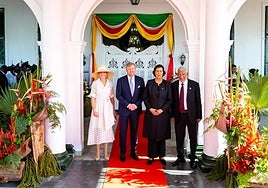 Los Reyes Guillermo y Máxima de los Países Bajos piden perdón por la esclavitud en un histórico viaje a Surinam