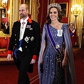 Kate Middleton deslumbra al estrenar la gran tiara oriental de la Reina Victoria de 2.600 rubíes indios
