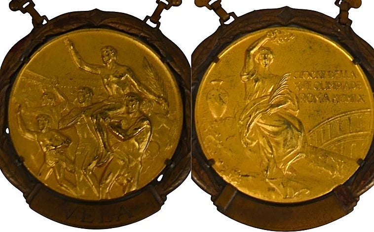 Main image - Medals won by Constantino at the 1960 Rome Olympic Games in the sailing category. Queen Sofia's wedding shoes. The wedding dress of Ana María of Denmark during her marriage to Constantine in 1964