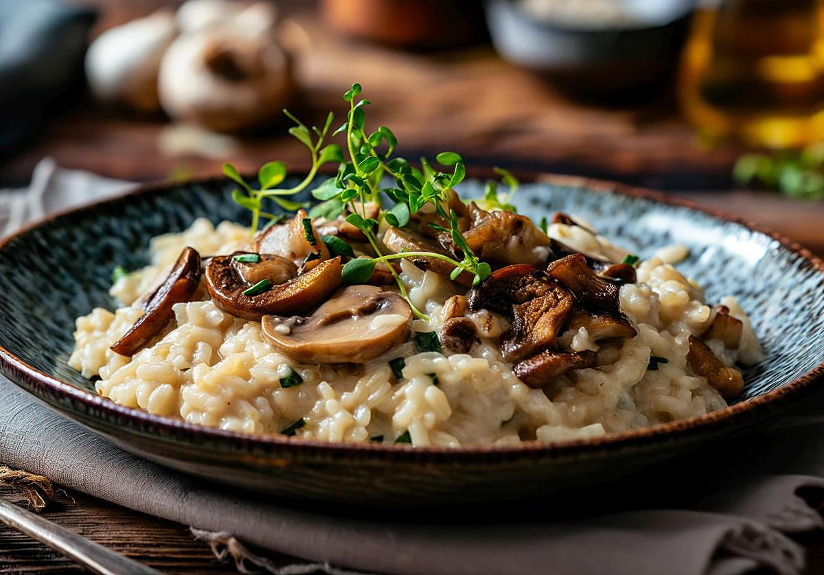 Risotto con setas