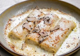 Canelones de setas con foie y trufa paso a paso