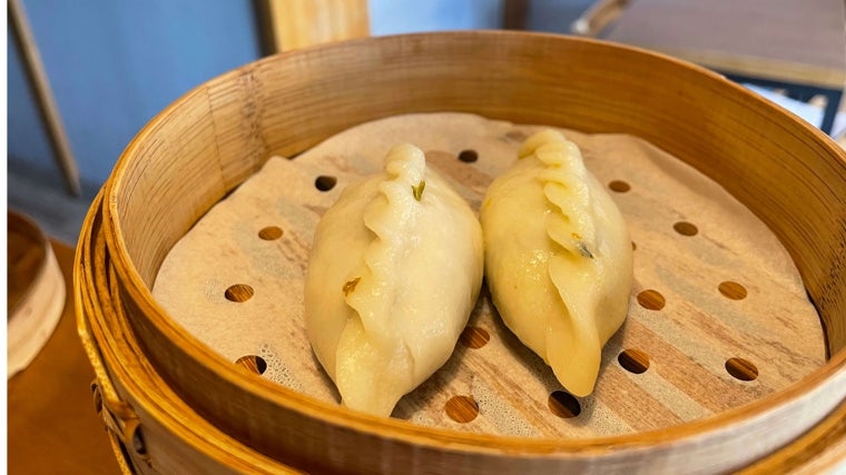 Empanadillas de harina de arroz y verduras, un plato fuera de carta de Casa Miao Miao
