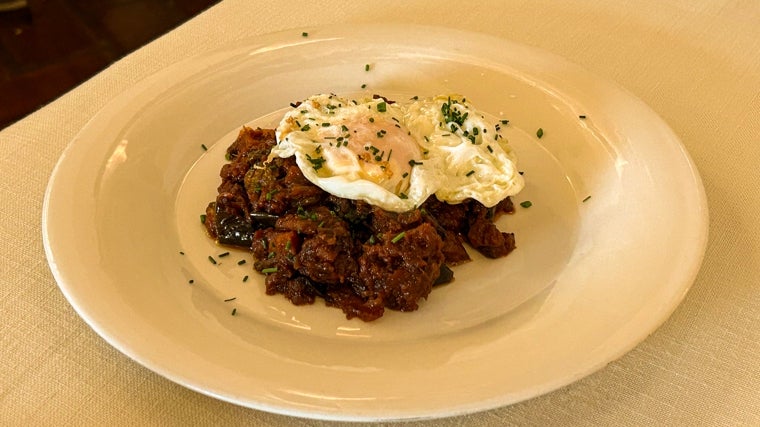 Pisto con huevo de Ermita la Candelaria