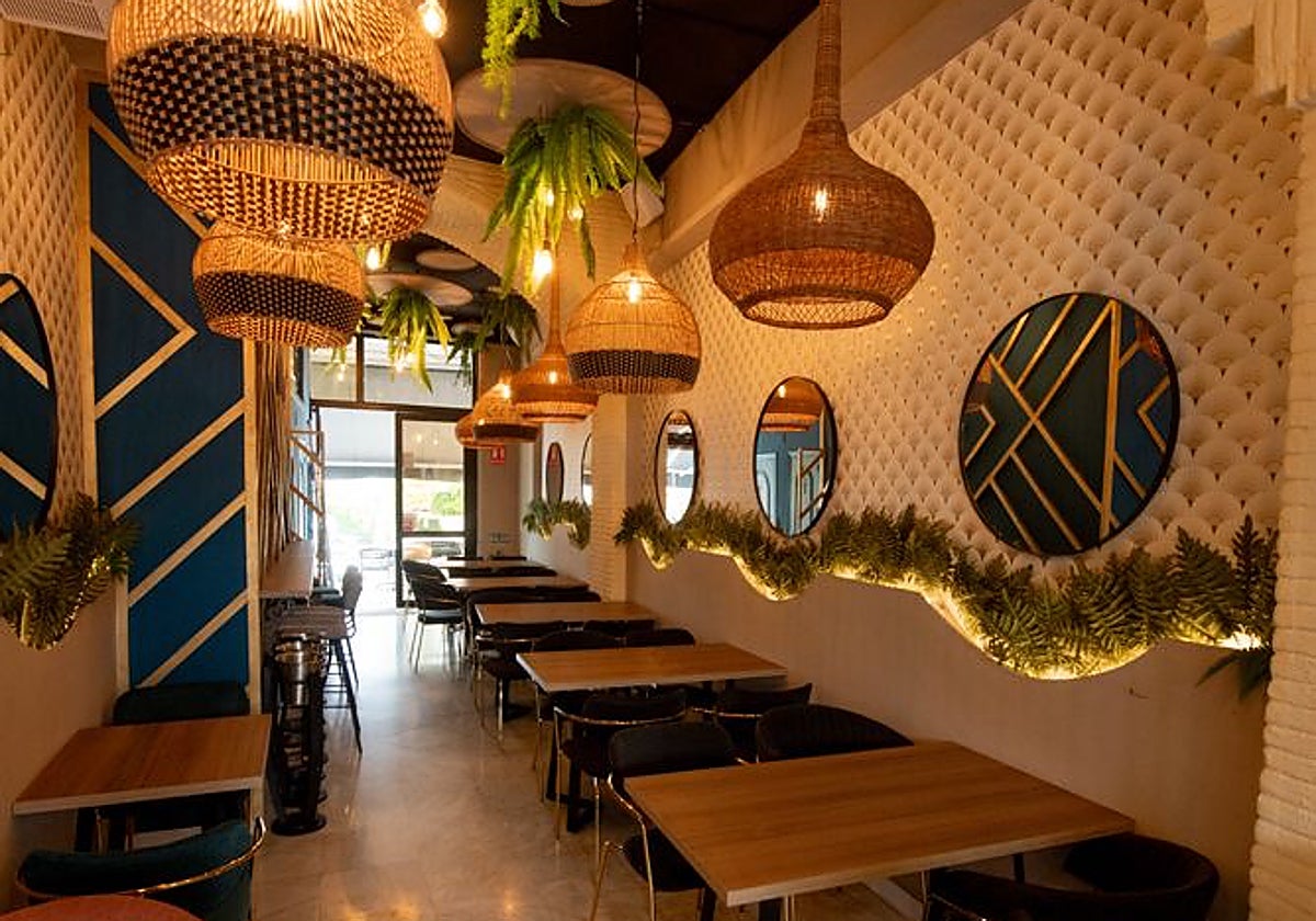 Sala del restaurante Umami, en Mairena del Aljarafe