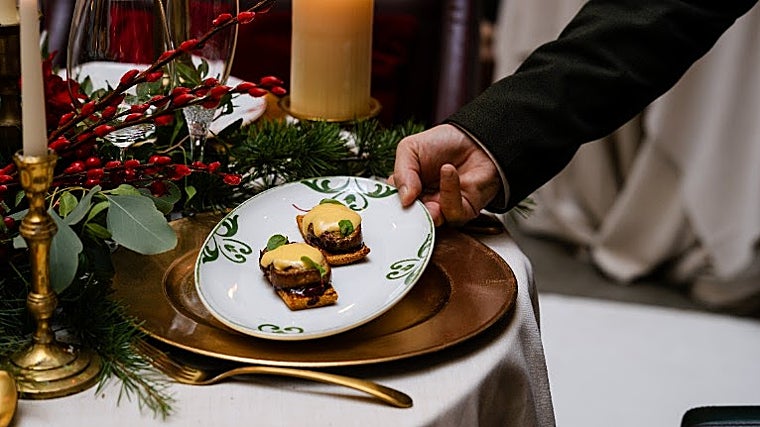 Trancha de foie rustida y asada al sarmiento