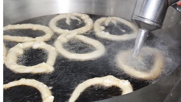 Los tejeringos, un tipo de churro típico de Málaga