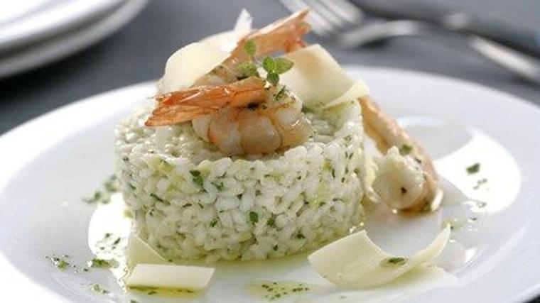 Risotto de langostinos