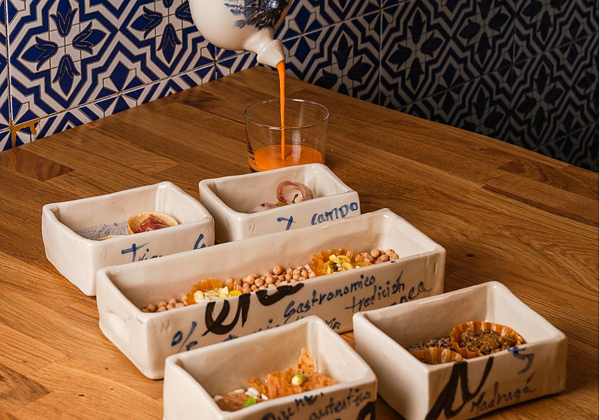 Pases del menú degustación de Enea