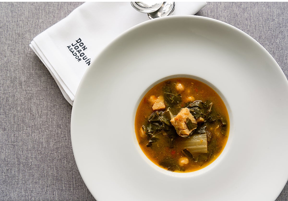 Acelgas con garbanzos y bacalao, uno de los platos que podrán probarse durante las jornadas