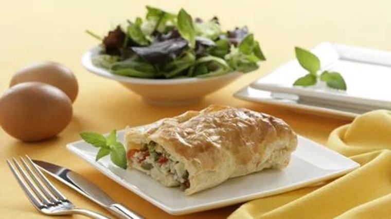 Hojaldre relleno de verduras