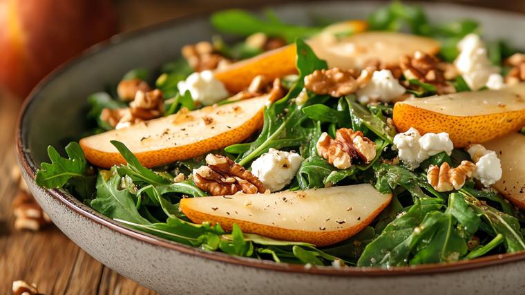 Las ensaladas son una forma deliciosa de disfrutar de las peras