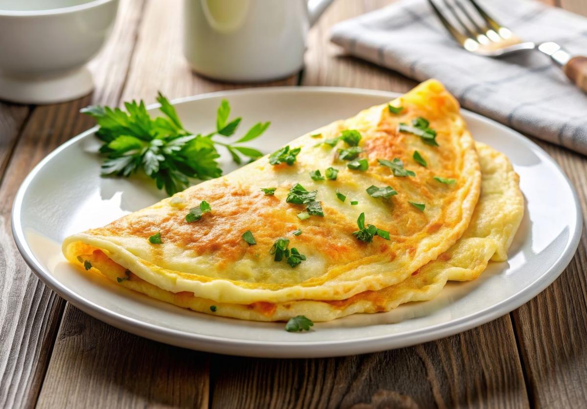 La tortilla francesa se prepara fácil y rápido