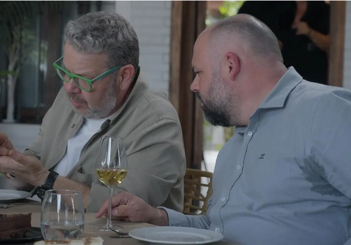 Pachu Barrera, vencedor de la última entrega de 'Batalla de restaurantes', junto a Alberto Chicote