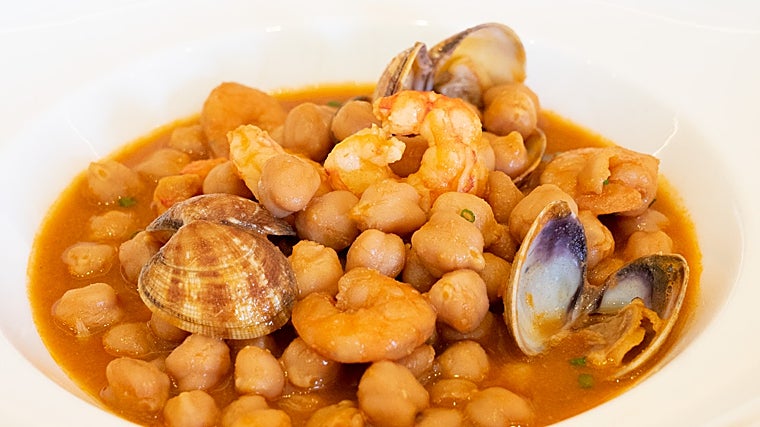 Garbanzos a la marinera