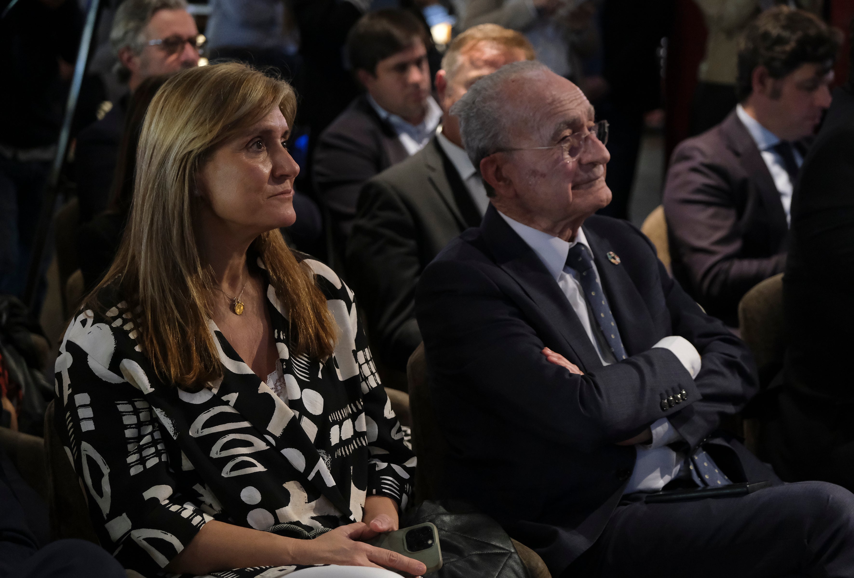Ana Delgado, directora de ABC y Francisco de la Torre, alcalde de Málaga