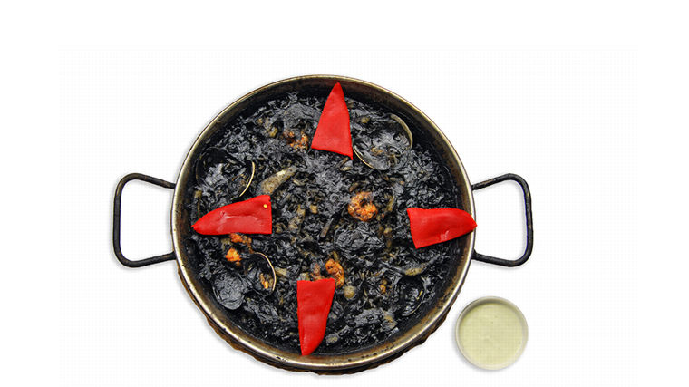 Arroz negro del Restaurante Asador El Choto