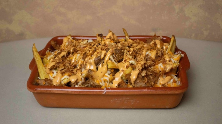 Uno de los platos de la sección «Gigantus Fries» de la carta del nuevo restaurante Gigantus en Córdoba