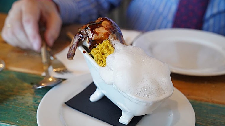 'El último baño', una codorniz a baja temperatura