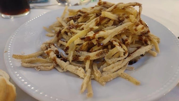 Berenjenas fritas con miel de caña en La Posada del Caballo Andaluz