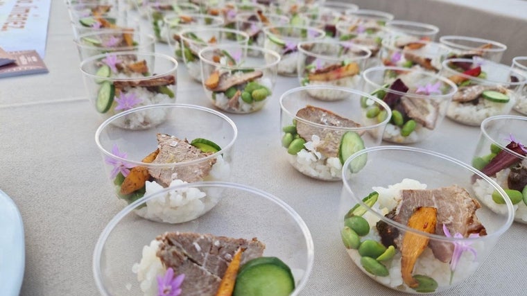 Una propuesta gastronómica elaborada por uno de los participantes del Concurso Internacional de Vinagre